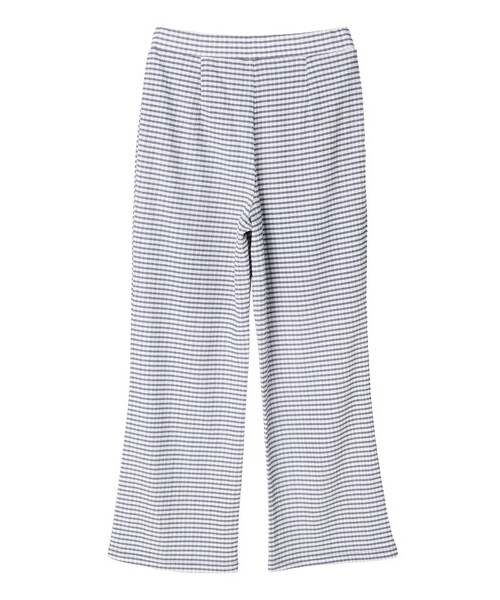 Green　Parks（グリーンパークス）の「・ELENCARE DUE ギンガムチェックパンツ（パンツ・ブラック/グリーン/ブルー・F）」の3枚目の写真