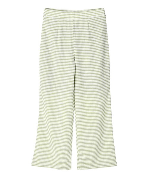 Green　Parks（グリーンパークス）の「・ELENCARE DUE ギンガムチェックパンツ（パンツ・ブラック/グリーン/ブルー・F）」の12枚目の写真