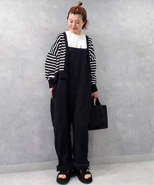 SUVINガスコットンテンジクVネックカーディガン◆ブラック◆ JOURNAL STANDARD LUXE（ジャーナルスタンダード ラックス）の