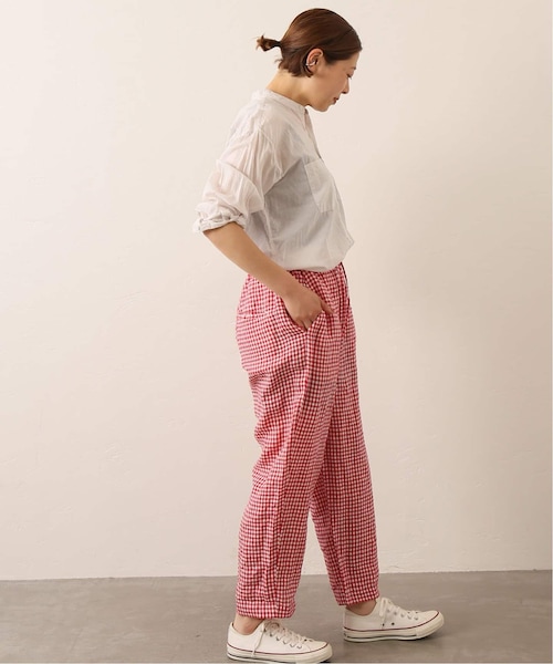 journal standard luxe＊リネンギンガム イージーパンツ JOURNAL STANDARD LUXE（ジャーナルスタンダード ラックス）の
