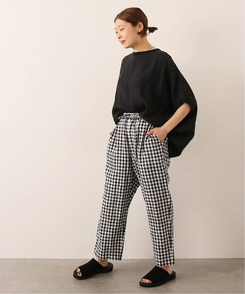 ジャーナルスタンダードラックス　リネン　ギンガム　イージーパンツ JOURNAL STANDARD LUXE（ジャーナルスタンダード ラックス）の
