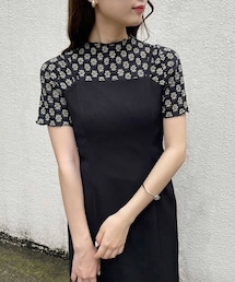 one after another NICE CLAUP | ストレッチレーストップス(Tシャツ/カットソー)