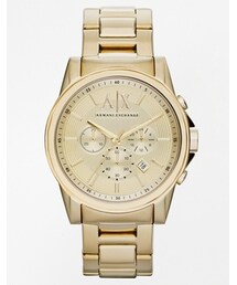 ARMANI EXCHANGE | Armani Exchange Chronograph Gold Stainless Steel Strap Watch AX2099 - Gold(アナログ腕時計)