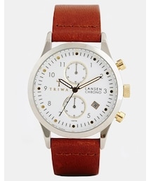 TRIWA | Triwa Lansen Chronograph Leather Strap Watch LCST106 - Brown(アナログ腕時計)