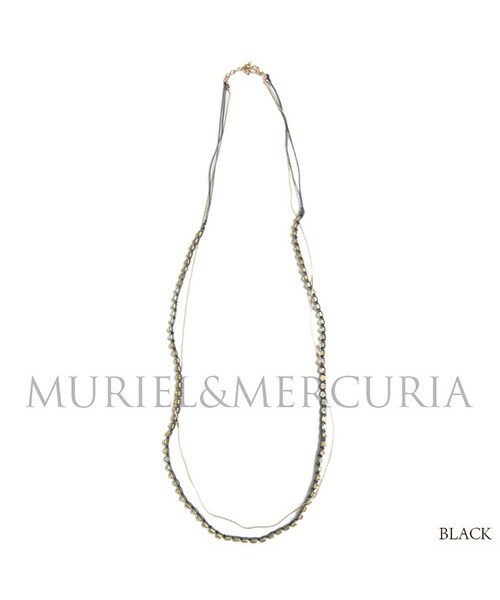 MURIEL&MERCURIA（マリエルアンドマキュリア）の「ネックレス（ネックレス・レディース・GOLD/BLACK・F）」の2枚目の写真