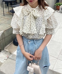 one after another NICE CLAUP | Backリボンブラウス(シャツ/ブラウス)