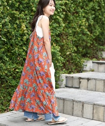 roku バティック柄キャミワンピース 6（ロク）の「＜6(ROKU)＞COTTON BATIK MOTIF DRESS 2