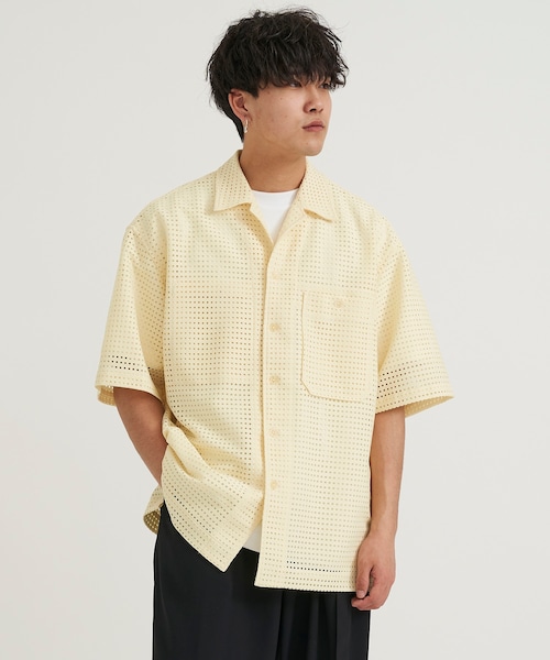 TAUPE（トープ）の「SQUARE RUSSELL OPEN COLLAR SHIRTS（シャツ