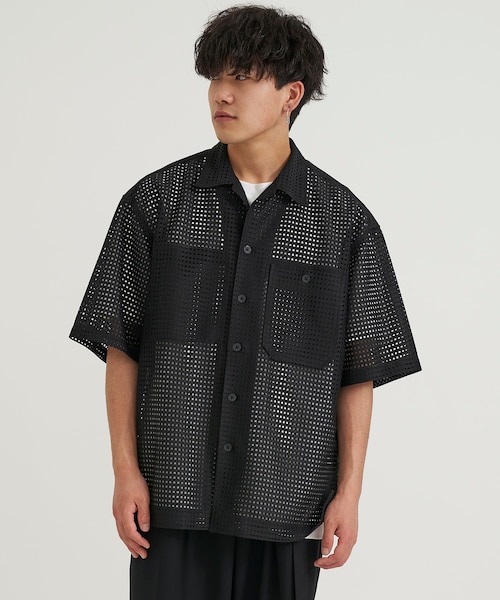 シャツ TAUPE 22ss SQUARE RUSSELL SHIRT TAUPE（トープ）の「SQUARE RUSSELL OPEN COLLAR SHIRTS（シャツ