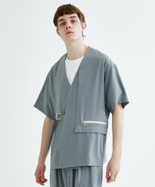 0000Lady'sの「STUDIOUS別注 SHORT SLEEVE NO COLLAR BELTED JKT
