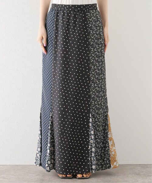 Bonum（ボナム）の「パッチワークマーメイドスカート（スカート・ブラック/(001)/フリー/在庫あり）」の5枚目の写真