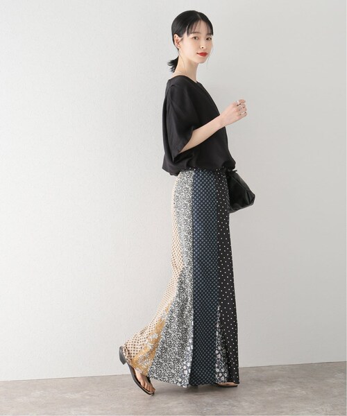 Bonum（ボナム）の「パッチワークマーメイドスカート（スカート・ブラック/(001)/フリー/在庫あり）」の3枚目の写真