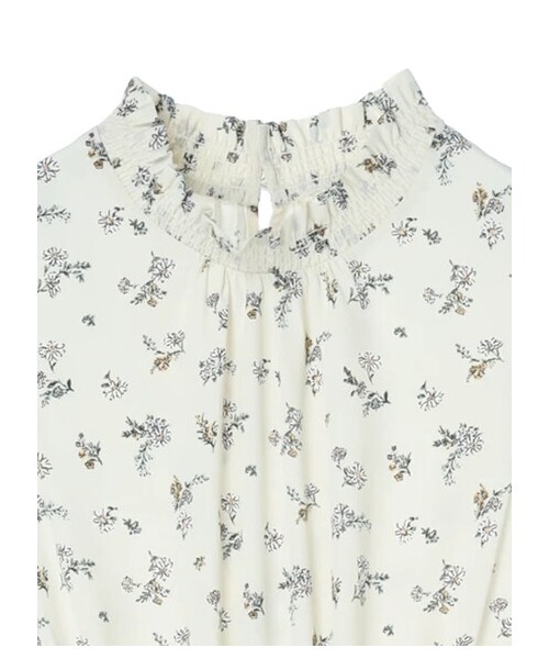 Green Parks(グリーンパークス)の「・ELENCARE DUE フラワーティアードワンピ(ワンピース/ドレス・アイボリー/ブラック/イエロー/ミント・F)」の12枚目の写真