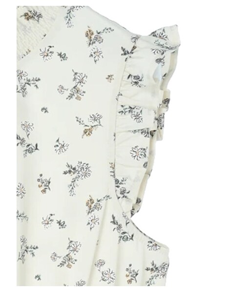 Green Parks(グリーンパークス)の「・ELENCARE DUE フラワーティアードワンピ(ワンピース/ドレス・アイボリー/ブラック/イエロー/ミント・F)」の13枚目の写真