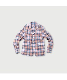 【美品】45R インド麦平の908シャツジャケット テーラードジャケット