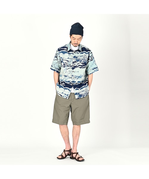 45R モンプチチノの908hayamAlohaシャツ（インディゴ） 45R（フォーティファイブアール）の「モンプチチノの