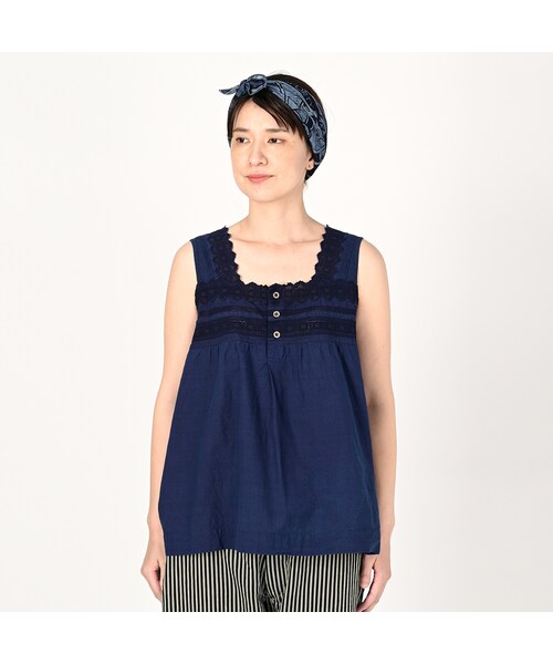 45R（フォーティファイブアール）の「藍インドカディdeカットワーク