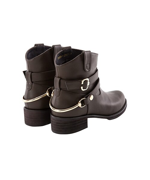 gracegift(グレースギフト)の「2ways雙釦環短靴(シューズ・レディース・棕/咖/黑・35/36/37/38/39/40/41)」の14枚目の写真