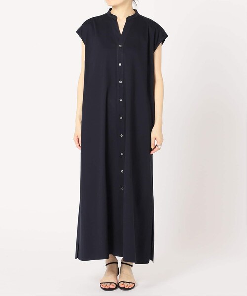 IENA フレンチスリーブシャツワンピース 36 ネイビー レディース春夏 IENA（イエナ）の「《予約》フレンチスリーブシャツワンピース