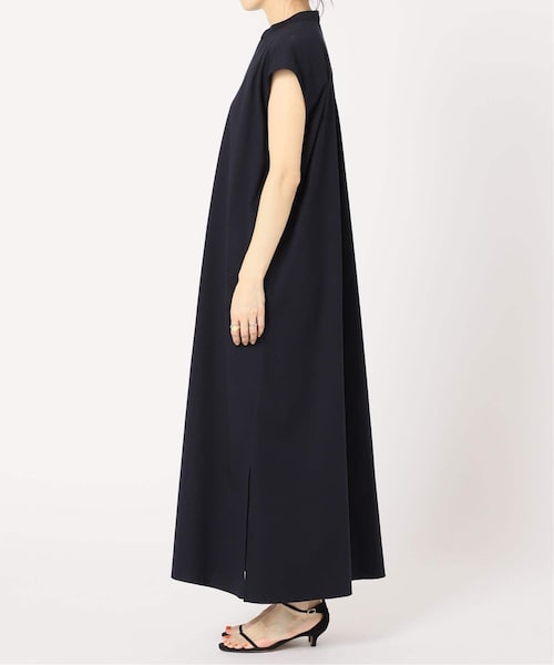 IENA フレンチスリーブシャツワンピース 36 ネイビー レディース春夏 IENA ワンピース シャツワンピース フレンチスリーブシャツ