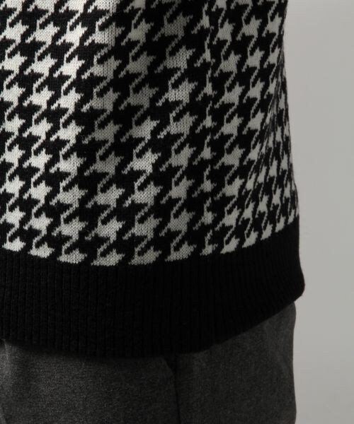 HARE(ハレ)の「ハウンドトゥースニットプルオーバー(トップス・メンズ・ブラック/グレー/ネイビー・S/M/L)」の12枚目の写真