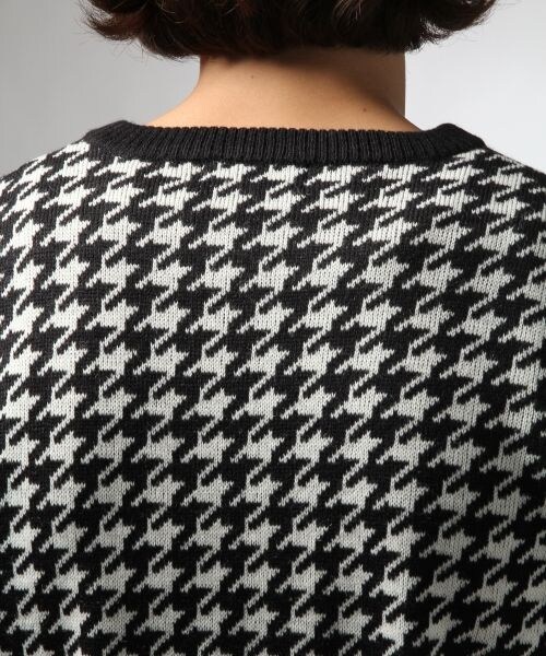 HARE(ハレ)の「ハウンドトゥースニットプルオーバー(トップス・メンズ・ブラック/グレー/ネイビー・S/M/L)」の13枚目の写真