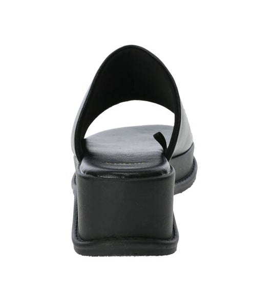 Green　Parks（グリーンパークス）の「・minia 厚底ミュール（シューズ・アイボリー/ブラック・5cm/25cm/S/M/L/LL）」の2枚目の写真