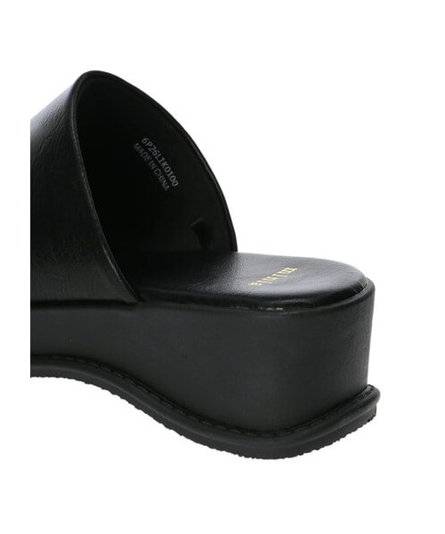 Green　Parks（グリーンパークス）の「・minia 厚底ミュール（シューズ・アイボリー/ブラック・5cm/25cm/S/M/L/LL）」の5枚目の写真