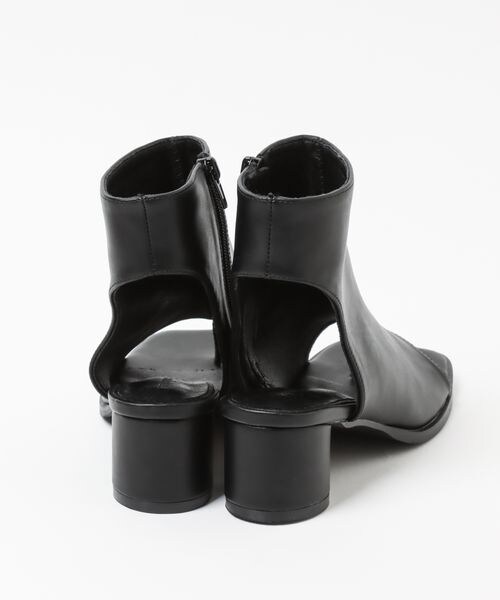 Andemiu（アンデミュウ）の「オープントゥショートブーツ（シューズ・レディース・ホワイト05/ブラック09・M/L）」の14枚目の写真