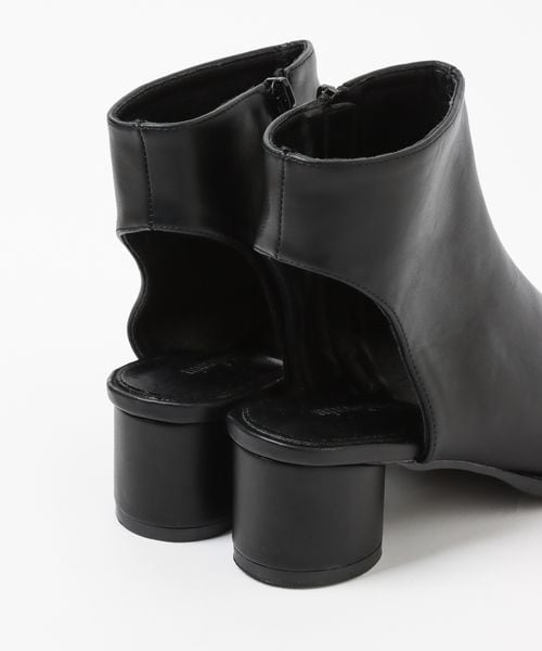 Andemiu（アンデミュウ）の「オープントゥショートブーツ（シューズ・レディース・ホワイト05/ブラック09・M/L）」の11枚目の写真