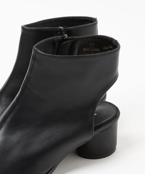 Andemiu（アンデミュウ）の「オープントゥショートブーツ（シューズ・レディース・ホワイト05/ブラック09・M/L）」の7枚目の写真