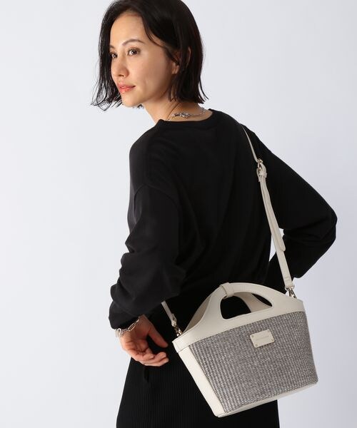 BARNYARDSTORM（バンヤードストーム）の「サマーコンビ2WAYバッグ（バッグ・レディース・グレー×ホワイト15/ナチュラル×ブラック51・FREE）」の3枚目の写真