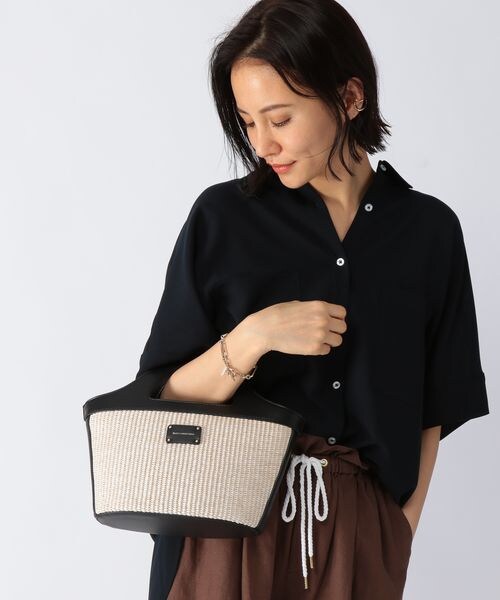 BARNYARDSTORM（バンヤードストーム）の「サマーコンビ2WAYバッグ（バッグ・レディース・グレー×ホワイト15/ナチュラル×ブラック51・FREE）」の5枚目の写真