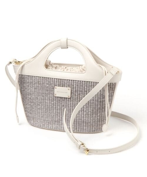 BARNYARDSTORM（バンヤードストーム）の「サマーコンビ2WAYバッグ（バッグ・レディース・グレー×ホワイト15/ナチュラル×ブラック51・FREE）」の8枚目の写真