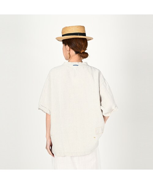 45R（フォーティファイブアール）の「リネンの908VネックTシャツ