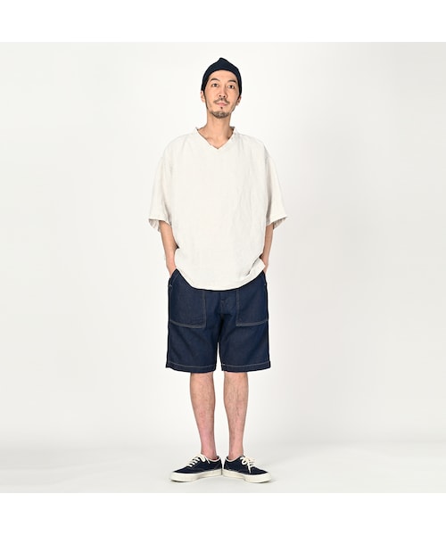 45R（フォーティファイブアール）の「リネンの908VネックTシャツ