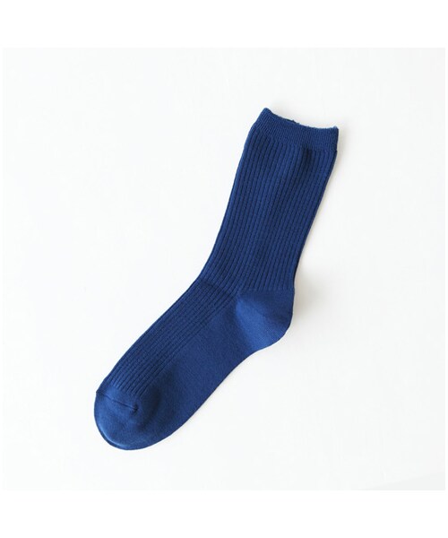 靴下屋（クツシタヤ）の「ウール2ｘ2リブソックス（ソックス・靴下・レディース・オフホワイト/キナリ/グレー/クロ/チャコールモク/ローズピンク/アカ/エンジ/カラシ/ダークグリーン/ブルー/コン・22.0～24.0cm）」の6枚目の写真