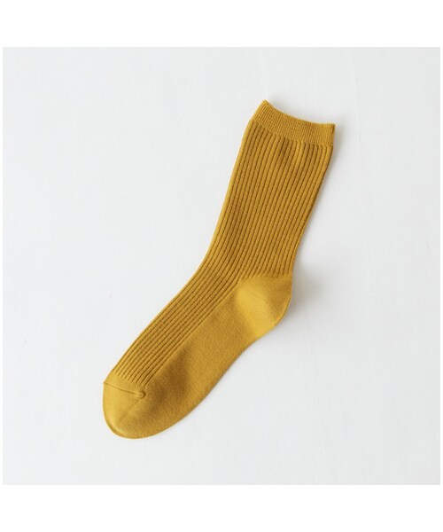 靴下屋（クツシタヤ）の「ウール2ｘ2リブソックス（ソックス・靴下・レディース・オフホワイト/キナリ/グレー/クロ/チャコールモク/ローズピンク/アカ/エンジ/カラシ/ダークグリーン/ブルー/コン・22.0～24.0cm）」の8枚目の写真