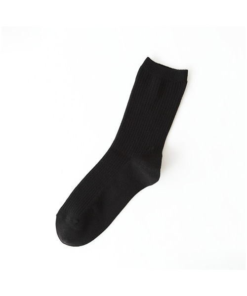 靴下屋（クツシタヤ）の「ウール2ｘ2リブソックス（ソックス・靴下・レディース・オフホワイト/キナリ/グレー/クロ/チャコールモク/ローズピンク/アカ/エンジ/カラシ/ダークグリーン/ブルー/コン・22.0～24.0cm）」の2枚目の写真