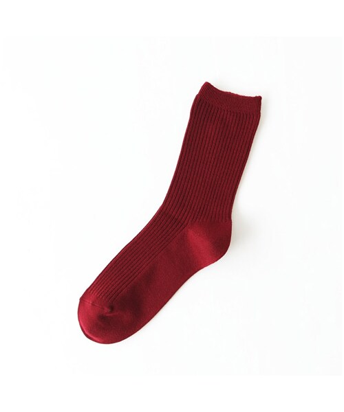 靴下屋（クツシタヤ）の「ウール2ｘ2リブソックス（ソックス・靴下・レディース・オフホワイト/キナリ/グレー/クロ/チャコールモク/ローズピンク/アカ/エンジ/カラシ/ダークグリーン/ブルー/コン・22.0～24.0cm）」の12枚目の写真