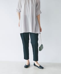 un dix cors（アンディコール）の「【楽に履けて綺麗見え】サテン イージーテーパードパンツ（その他パンツ）」