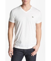 LACOSTE | Lacoste Pima Cotton Jersey V-Neck T-Shirt(Tシャツ/カットソー)