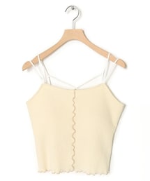 w closet（ダブルクローゼット）の「★先行予約★カップ付きショートキャミソール【7月上旬入荷】（アンダーウェア・レディース）」