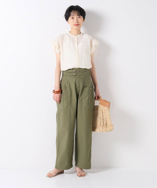 IENA別注 【R JUBILEE/アール ジュビリー】ミリタリーワイドパンツ IENA(イエナ)の「【R JUBILEE/アール ジュビリー】ミリタリー