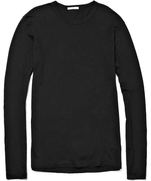 JAMES PERSE(ジェームスパース)の「James Perse Long-Sleeved Cotton-Jersey T-Shirt(Tシャツ/カットソー・メンズ・Black/BLUE/WHITE・5/1/2/3/4)」の1枚目の写真