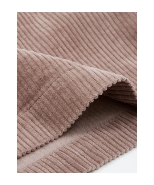 w closet(ダブルクローゼット)の「コーデュロイ前開きジャンスカ(その他・レディース・アイボリー/ライトグレー/ブラック・FREE)」の11枚目の写真