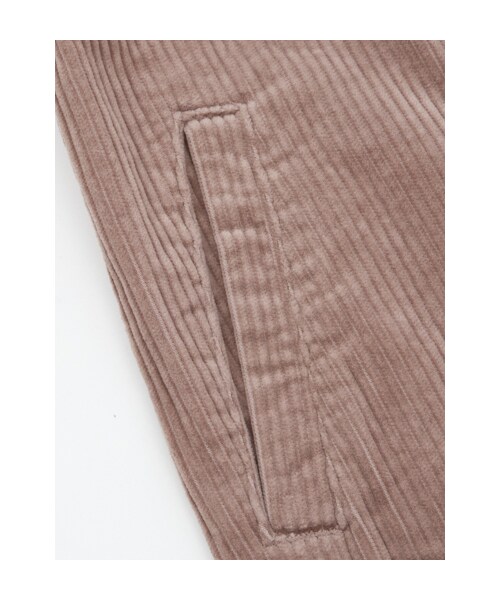 w closet(ダブルクローゼット)の「コーデュロイ前開きジャンスカ(その他・レディース・アイボリー/ライトグレー/ブラック・FREE)」の8枚目の写真