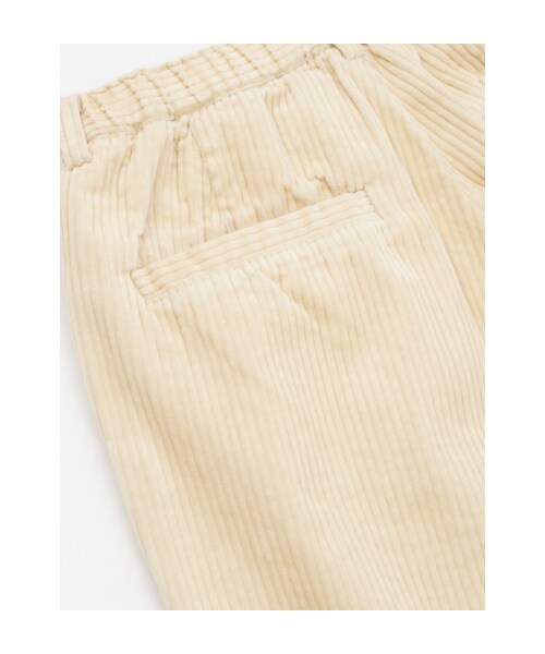 w closet（ダブルクローゼット）の「コーデュロイワイドタックパンツ（パンツ・レディース・アイボリー/ライトグレー/ブラック・FREE）」の10枚目の写真