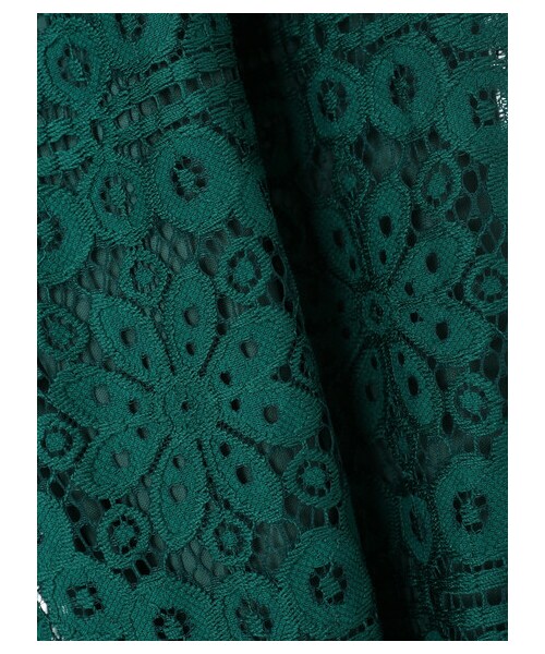 Green　Parks（グリーンパークス）の「格子柄レースパンツ（パンツ・ブラック/グリーン/エクリュ・F）」の9枚目の写真