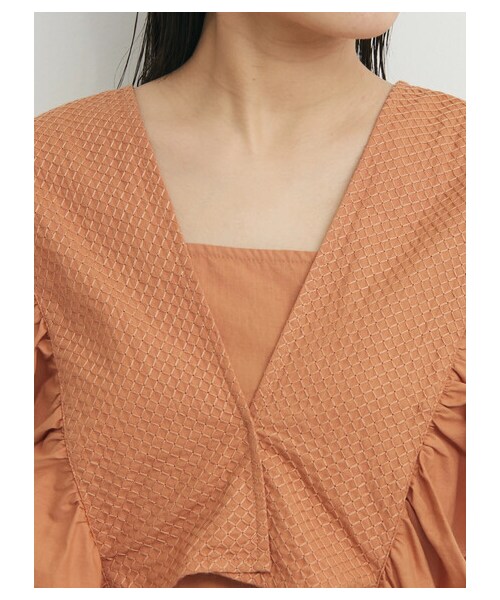 Green　Parks（グリーンパークス）の「・SUGARSPOON SET2点ベスト×キャミワンピ（ワンピース/ドレス・オレンジ/ネイビー・F）」の7枚目の写真